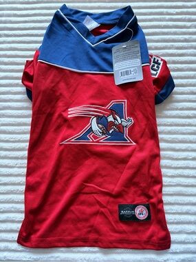 Aris Red and Blue Dog CFL Team Jersey